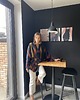 szlafroki damskie Szlafrok narzutka kimono krótkie w eleganckie pasy 8
