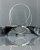 kolczyki wire wrapping Awangardowe kolczyki koła grafitowe 4