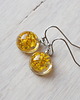 kolczyki z żywicy MAGIA ŻYWICY - kolczyki SŁONECZNA PÓŁKULA 2