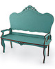 klocki i zabawki drewniane Drewniana sofa dla lalek/ pełna / różne kolory 5