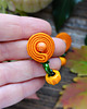 kolczyki soutache Dynie- jesienne kolczyki soutache 5