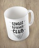 kubki Kolorowy kubek z hasłem SINGLE BITCHES CLUB - mix kolorów 1