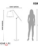 lampy do pokoju dziecka Regulowana lampa stojąca na wysięgniku FOYA dla dzieci 2