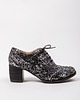 półbuty damskie OKSFORDKI NA 6 CM SŁUPKU - S. NATURALNA - MODEL 251-CZARNO-BIAŁY MARMUR 2