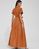 sukienki maxi damskie Suknia GINETTE ceglasta 1
