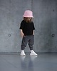 t-shirty dla dziewczynki T-shirt oversize Wafel czarny Mini 1