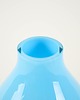 wazony Wazon szklany błękitny, duński design, lata 70, produkcja: Dania 5