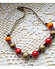 wisiory 5216 naszyjnik boho naturalny drewno 4