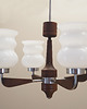lampy wiszące Żyrandol drewniany, duński design, lata 70, produkcja: Dania 1