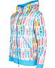 bluza z kapturem damska Bluza rozpinana "Surfing" - unisex, turkus 1