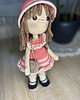 lalki Lalka 28cm Amigurumi wykonana na szydełku 8