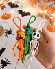 akcesoria różne Ręcznie malowany koralik dynia halloween 3 cm do makramy i rękodzieła 1 szt. 3