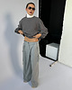 bluza bez kaptura damska Bawełniana bluza Enjoyable steel grey boucle 6