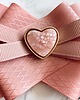 broszki Pudrowa Brosza z sercem z masy kamiennej  NEW 4