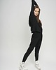 spodnie dresowe damskie Spodnie damskie z bambusa czarna 4