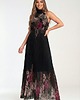 sukienki maxi damskie Elegancka długa sukienka maxi rozkloszowana bez rękawów z wiązaniem M1282 3