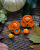 kolczyki soutache Dynie- jesienne kolczyki soutache 1