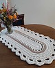 obrusy i serwetki Bieżnik owalny ze sznurka szydełkowy 50cmx110cm 1