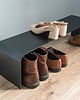 półki Minimalistyczny metalowy stojak na buty, CZARNY 6