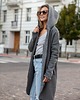 bluza z kapturem damska Płaszczobluza No.2 Szary Ciemny Melanż 2