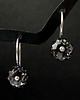 kolczyki swarovski Grafitowe kolczyki Swarovski  - Silver Night Rondelles 1