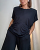t-shirt damskie Bluzka Mindset mikromodal black 5