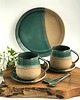kubki Taca / Patera +  kubki ceramiczne 2 szt -  Rajska Plaża 2