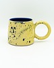 kubki Żółty ceramiczny kubek z okrągłym uszkiem 1
