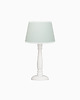 lampy do pokoju dziecka Lampka nocna miętowa z białą lamówką 1