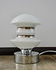 lampy stołowe Lampka Space Age, lata 80., chrom i szkło, E14 5