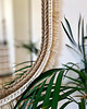lustra stojące i wiszące Lustro makrama/juta OVAL 6