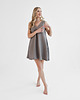 sukienki mini damskie Lniana Sukienka DAHLIA TRUE GRAY 1