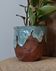 doniczki FASET_osłonka ceramiczna_lazurowy turkus 2