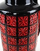 wazony Wazon ceramiczny z reliefowym wzorem West Germany, lata 70. 4