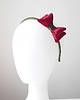 ozdoby do włosów dla dzieci Świąteczna opaska BORDOWA kokardka do włosów 3