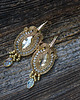 Biżuteria ślubna Boho  kolczyki soutache- złote 4