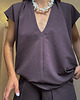 t-shirt damskie T-shirt Chillout choclate v neck 6