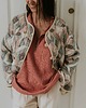 bluza bez kaptura damska Bluza Hugs, coral rose 6