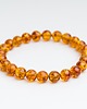 bransoletki z kamieni naturalnych Bransoletka bursztyn koniakowy kulka regularna 3