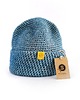 czapki damskie Przejściowa czapka bawełna merino COSY niebieska 2