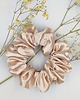 gumki do włosów Scrunchie satyna coffe cream 1