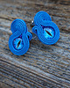 kolczyki soutache Niebieskie oczka - kolczyki soutache 2