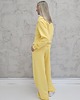 komplety damskie Kissa wygodny komplet z rozpinaną bluzą  Butter Yellow 3