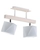 lampy wiszące Drewniana lampa sufitowa 2 punktowa regulowana na listwie ASTIR 8