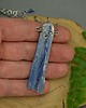 naszyjniki - inne Naszyjnik talizman surowy kyanit kianit wire wrapping 3