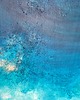obrazy Turkusowy obraz abstrakcyjny Maldives  - 30x40 cm 3
