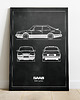 plakaty Plakat Legendy Motoryzacji - Saab 900 Turbo 1