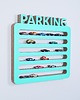 meble do pokoju dziecka Półka na resoraki, samochodziki PARKING  mięta 1