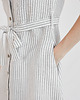sukienki midi damskie Lniana Sukienka MARIGOLD gray stripes 1