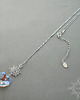wisiory Serce Crystal Blue AB, wisiorek z kryształami 1